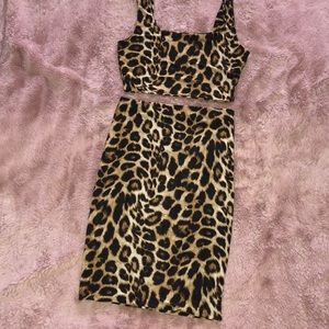 2 piece Leopard print set
